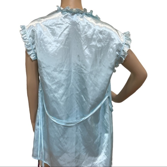 SECRET TREASURES NIGHTGOWN ROBE PAJAMA SET LIGHT BLUE SIZE S - Picture 7 of 11